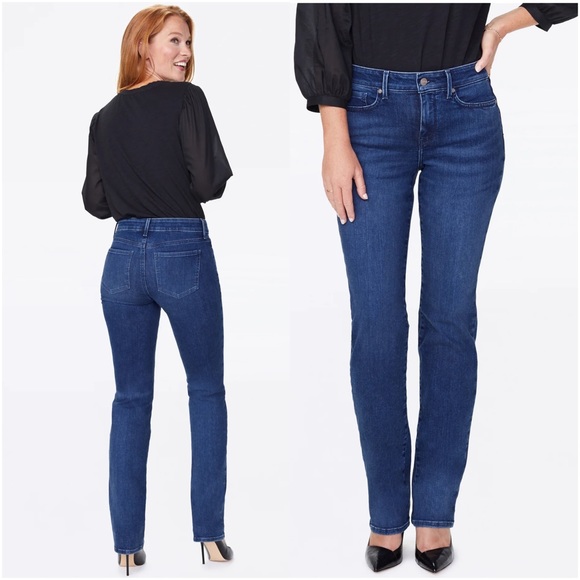 NYDJ Marilyn Straight Jeans Habana Wash - Picture 3 of 11